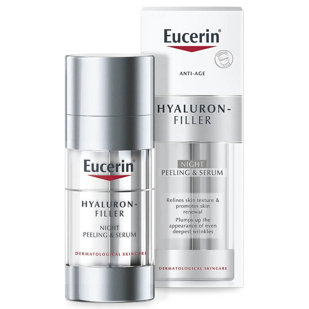 Eucerin Hyaluron-Filler Night Peeling & Serum 30ml 3 Eucerin Hyaluron-Filler Night Peeling & Serum 30ml
