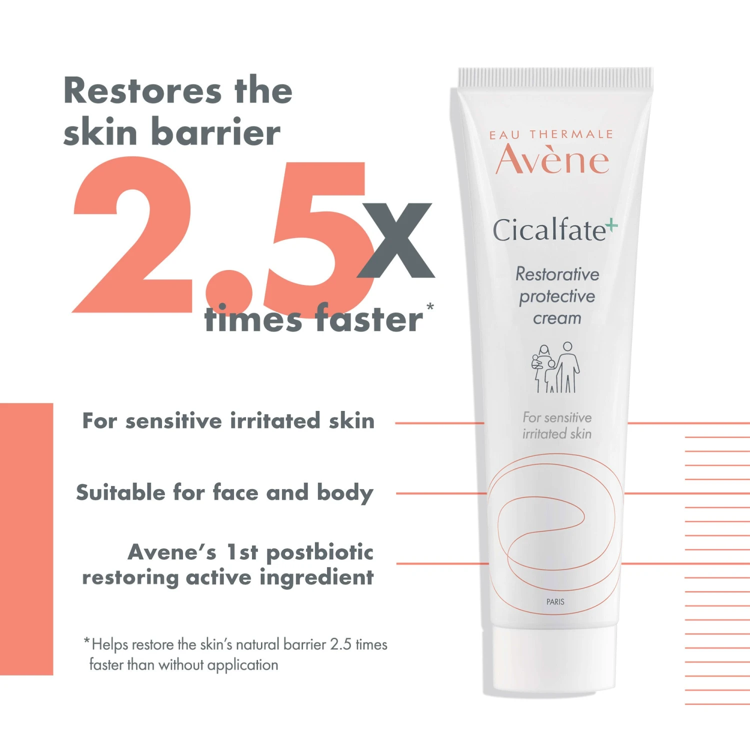 Avène Cicalfate + Restorative Protective Cream For Very Sensitive Skin 7 Avène Cicalfate + Restorative Protective Cream For Very Sensitive Skin - Image 5