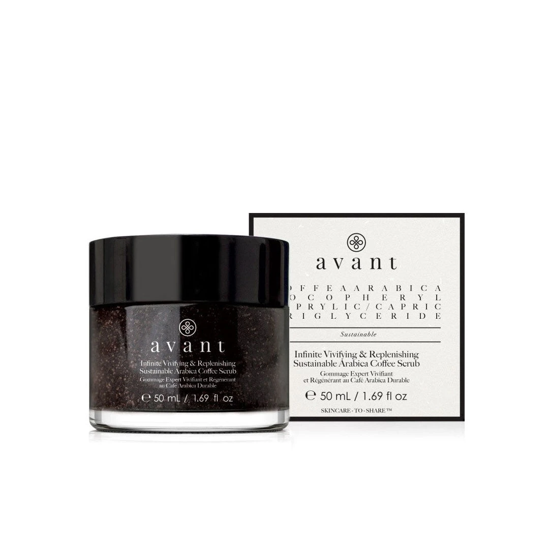 Avant Skincare Infinite Vivifying & Replenishing Sustainable Arabica Coffee Scrub 3 Avant Skincare Infinite Vivifying & Replenishing Sustainable Arabica Coffee Scrub