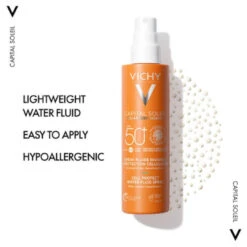 Vichy Capital Soleil Cell Protect Invisible High UVA + UVB Sun Protection Spray SPF50+ For All Skin Types 200ml -Cosmetic Care Store Capital Soleil Cell Protect Invisible Benefits 3337875810869 940x940 1