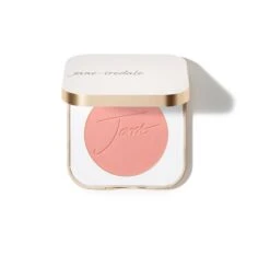 Jane Iredale PurePressed Blush 24 Jane Iredale PurePressed Blush -Cosmetic Care Store IC PPBlush Overhead SubtleShimmer ClearlyPink