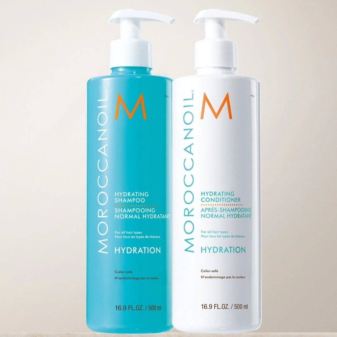 Moroccanoil Hydrating Shampoo & Conditioner 500ml Twinpack 4 Moroccanoil Hydrating Shampoo & Conditioner 500ml Twinpack - Image 2