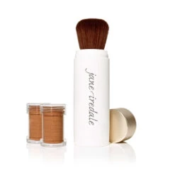 Jane Iredale Amazing Base Refillable Brush + 2 Refills -Cosmetic Care Store Jane Iredale Amazing Base Refillable Brush 2 refills Warm Brown